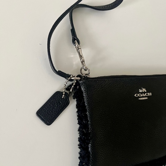 Coach Black Textured Wristlet